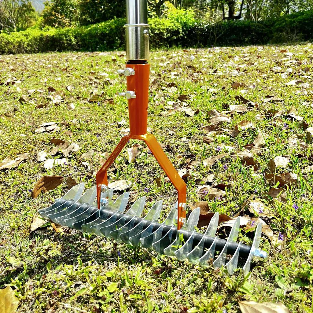 Detachable Gardening Rake: Clear Thatch, Leaves & Soil
