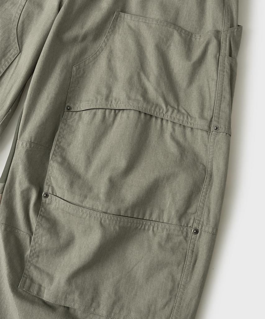 HOOVES Double Knee Carpenter Curved Pants [Beige]