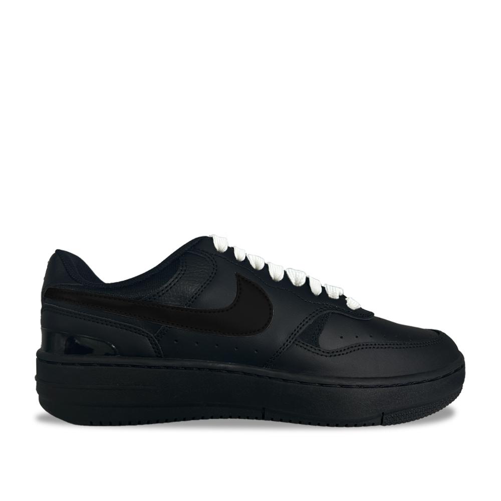 Nike Gamma Force Black Mirror Turf Synthetic Leather Abrasion Resistant Low Top Skateboard Shoes Unisex Black HQ1674-001(team1544-)