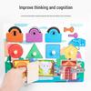 Montessori Busy Board: Early Education Toy for Shape, Color Recognition & Intelligence Training