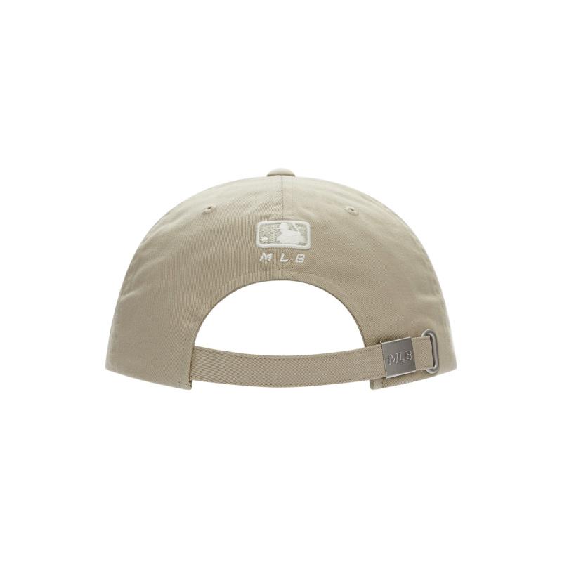 MLB Cotton Baseball Cap For Sun Protection Unisex Ecru Fashion 3ACPV015N-50BGM
