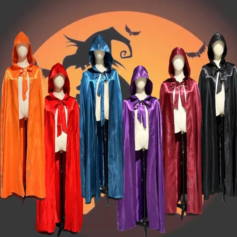 Halloween Hooded Cloak Robe Cape Party Vampire Cosplay Costume Clothing Perform