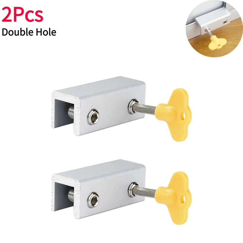 1-10Pcs Window Lock Security Lock Limit Sliding Door Windows Restrictor Child Safety Anti-theft Door Stopper Home Improvement