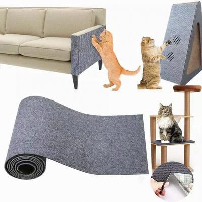 30/60/100cm Cat Scratching Mat Cat Carpet with Self-Adhesive Trimmable Cat Scratching Post Carpet, Cat Scratch Furniture Protector