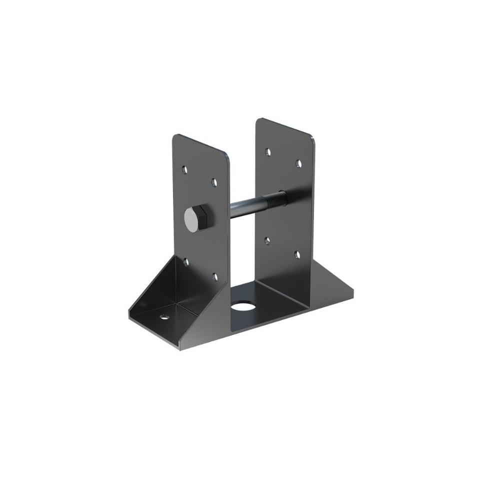 Heavy-Duty Deck Railing Support Steel Railing Post Bracket Post Support Bracket Fence