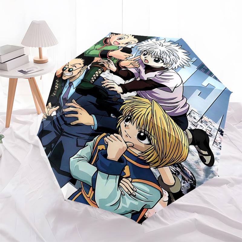 

1pc Hunter x Hunter Gon & Killua Umbrella Automatic Opening Folding Design, 8-Bone Iron Frame Outdoor Umbrella, Perfect Gift for Fans, Travelers, Dail