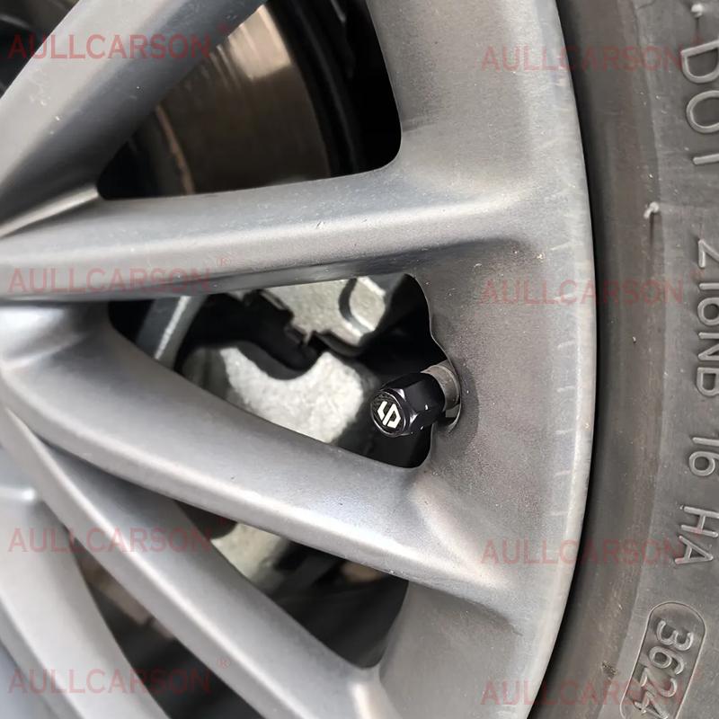 Car Wheel Tire Air Valve Caps Stem Cover With Brand Auto Accessories For Leapmotor Leap Motor T03 S01 C11 C01 Valve Stems 1