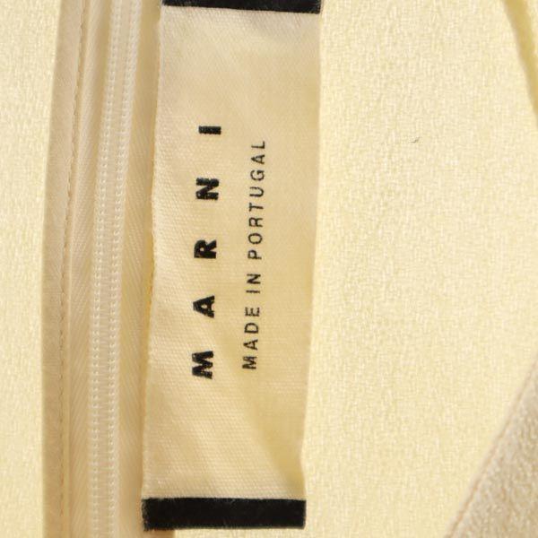 Marni Silke ullblanding Kortermet Fransk ermet ett stykke 36 Beige Kvinner Brukt