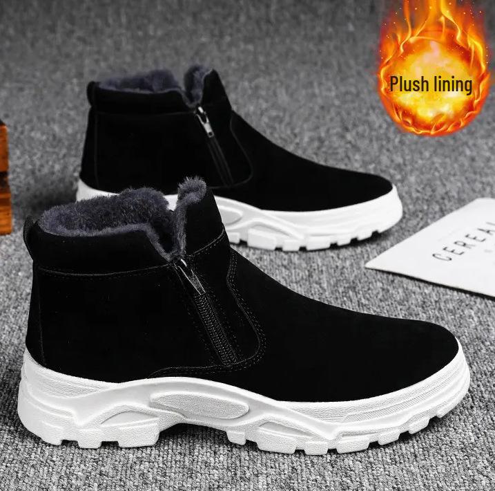 

Мужские зимние высокие водонепроницаемые ботинки для снегоступов с теплой бархатной подкладкой для активного отдыха, противоскольжения и альпинизма. 44