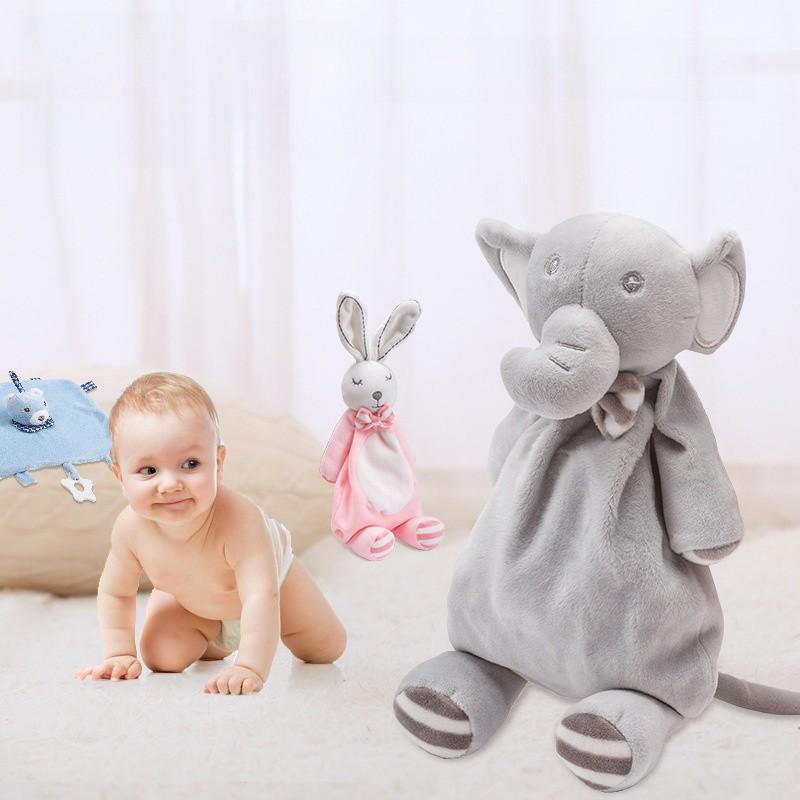 Baby Animal Plush Toy With Chewing Texture For Newborn Sleep And Comfort