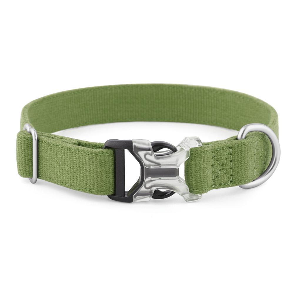 Cotton Linen Pet Collar for Small to Large Dogs - Neck & Leash Set for Huskies and Teddies