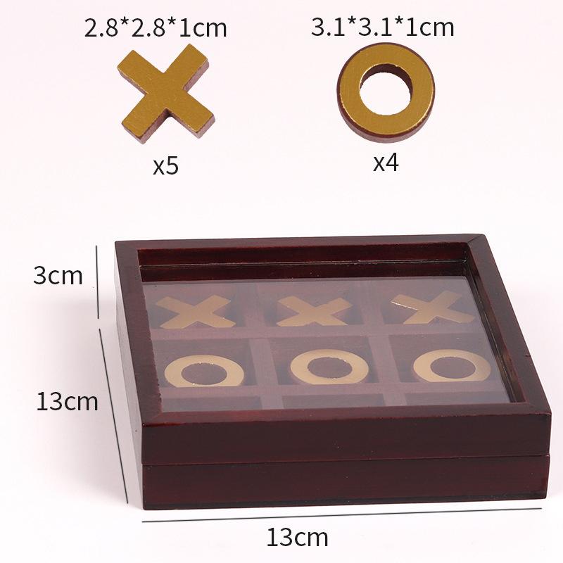 3D Tic Tac Toe Game Wood XOXO Strategy Board Games For Adults And Kids Party Favor Unique Gifts Juegos De Mesa Divertidos