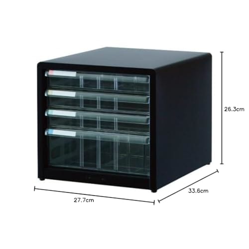 Nakabayashi Avante V2 Letter Case Document Storage A4 Shallow 3 Deep 1 Tier AL-44-D