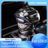For Lexus ES300h 200 Crystal LED Gear Shift Knob 18 To 22 UX260 300h Car Accessory Products Lever Knob Gearbox Handle Gear Rod