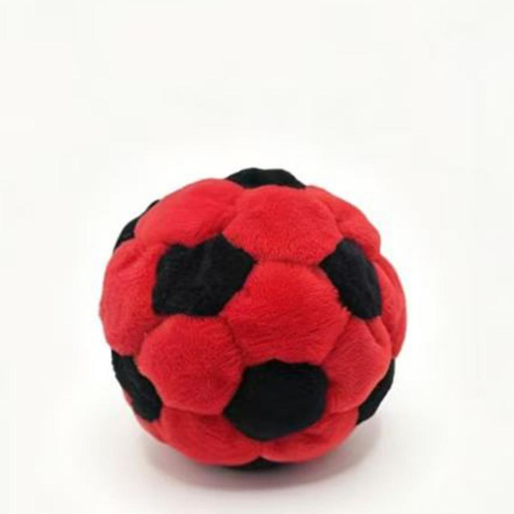 7Cm Soft Plush Soccer Ball Toy For Kids And Pets Colorful Stuffed Football Fluffy Interactive Toy For Indoor Games Pet Chewing
