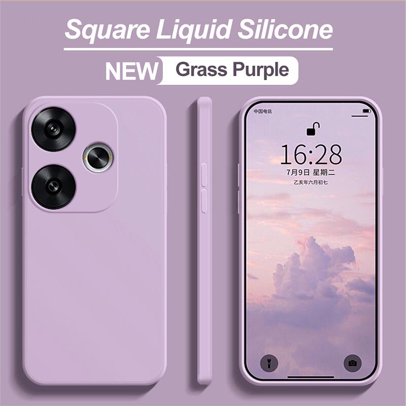 

Чехол для Redmi Turbo 3 Turbo3 5G, роскошный квадратный жидкий силиконовый чехол для телефона Xiaomi Redmi Turbo 3 Turbo3, противоударный, мягкий, задняя крышка For Redmi Turbo3