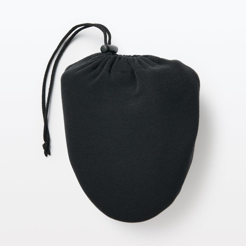 MUJI Washable Portable Size L Slippers, Large, 44427538, Black,