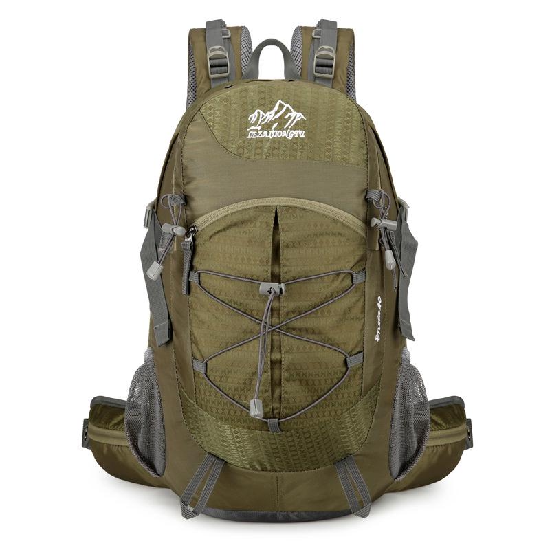 Water-Repellent Nylon Hiking Backpack with Bracket - Large Capacity, Multifunctional Outdoor Shoulder Pack