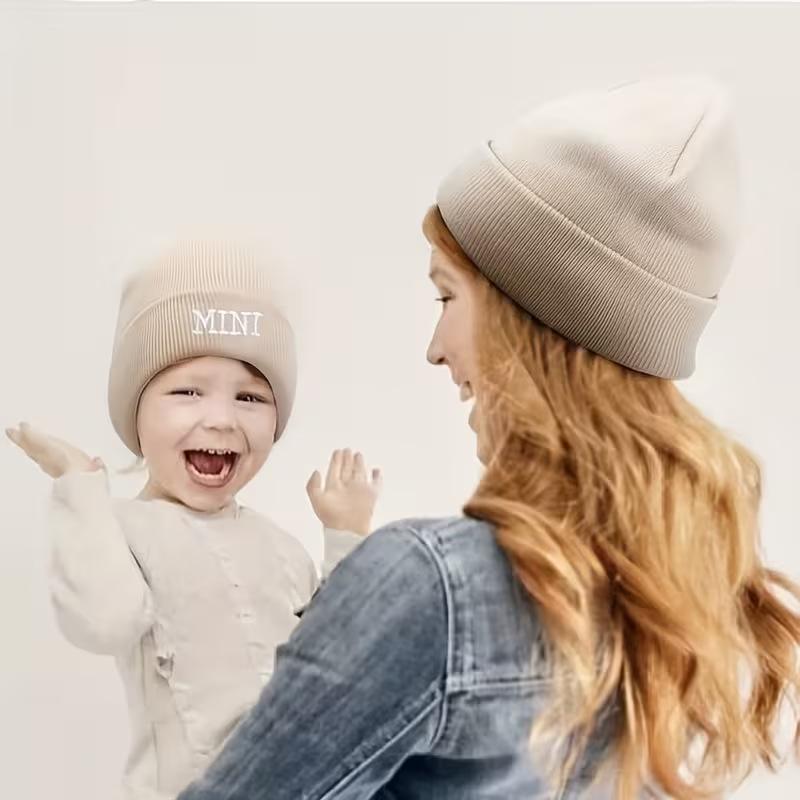 Autumn Winter Embroidered Knit Hat - Trendy, Versatile & Warm Wool Beanie.