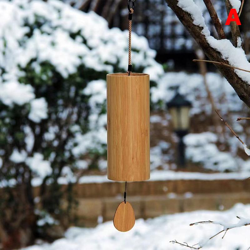 Bamboo Wind Chime Windbell Chimes Craft For Outdoor Garden Decoration