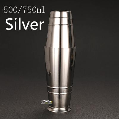 500/700ml Stainless Steel Cocktail Boston Bar Shaker Bar Tool Accessory Barware серебряный