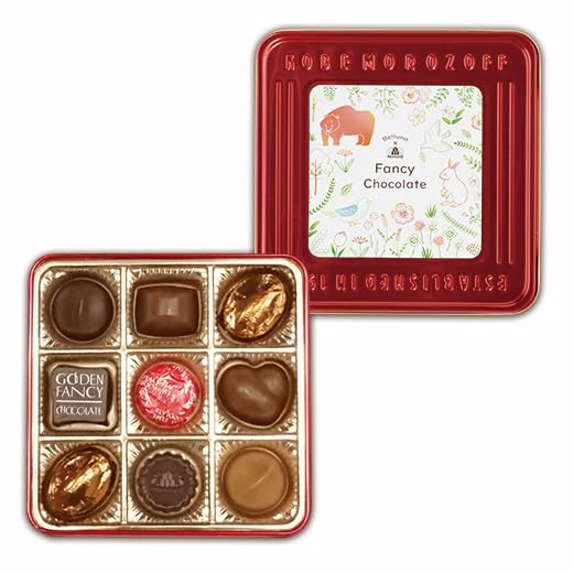 Belluna Gourmet Valentine Chocolate Sweets Gift Chocolate Present Morozoff Fancy Chocolate Pieces (9 / Assortment)