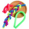 Colorful Soft Rubber Decompression Elastic Rope Toys Wholesale Children DIY Winding Pull Noodle Rope Toy Party Game Props Gifts