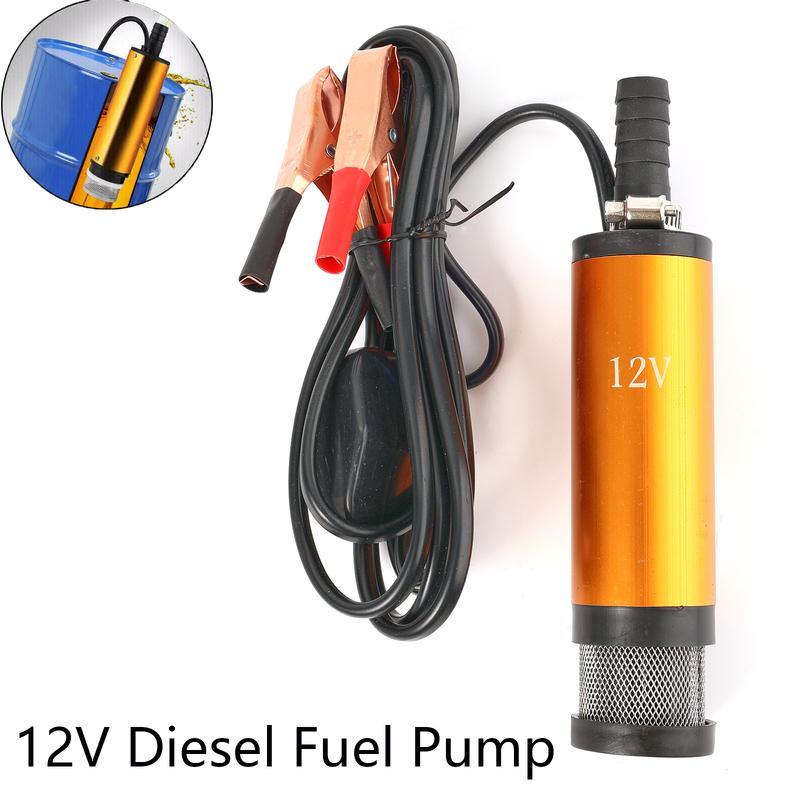 Car 40W Transfer Pump Diesel Fuel Pump 12V 38mm 3A Water Oil Car Electric 12 L/min Max Suction Lift 3m/10ft Vehicle Accessories