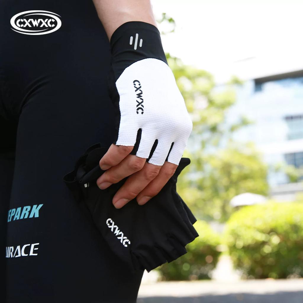 Cxwxc Bicycle Cycling Short-Finger Gloves Summer Half-Finger Breathable Road Mountain Bike Sports Sun Protection Gloves Autumn