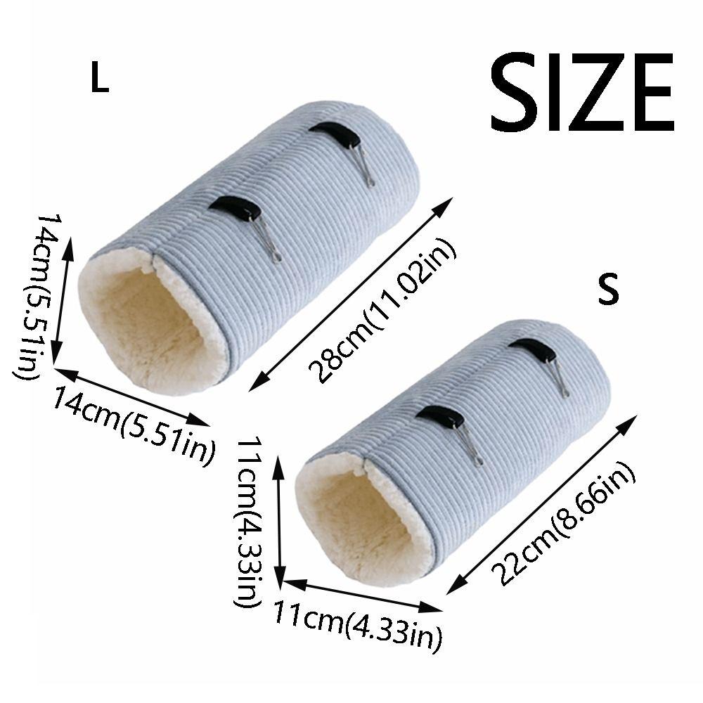 Warm Bed Cute Guinea Pig Tunnel Striped Print Lining House Nest Warm Nest Thickened Warm Bird House Winter Sleeping