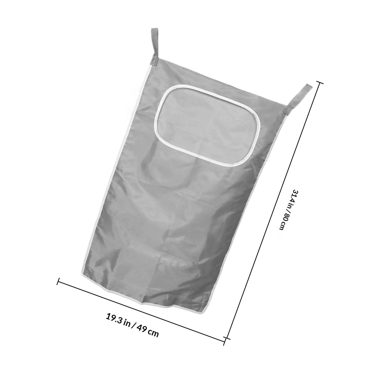 

Hanging Laundry Hamper Bag Breathable Mesh Fabric Space Saving Door Wall Mounted Organizer with Bottom Zipper for Clothes