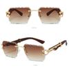 Anti-UV Rimless Women's Sunglasses Classic INS Women Sunglasses Cool Retro Frame Eyewear  Gift