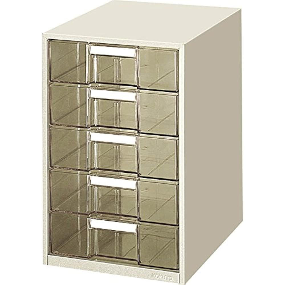 Kokuyo LC-G205M Letter Case, Clear Drawers, A4, Vertical, 5 Tiers