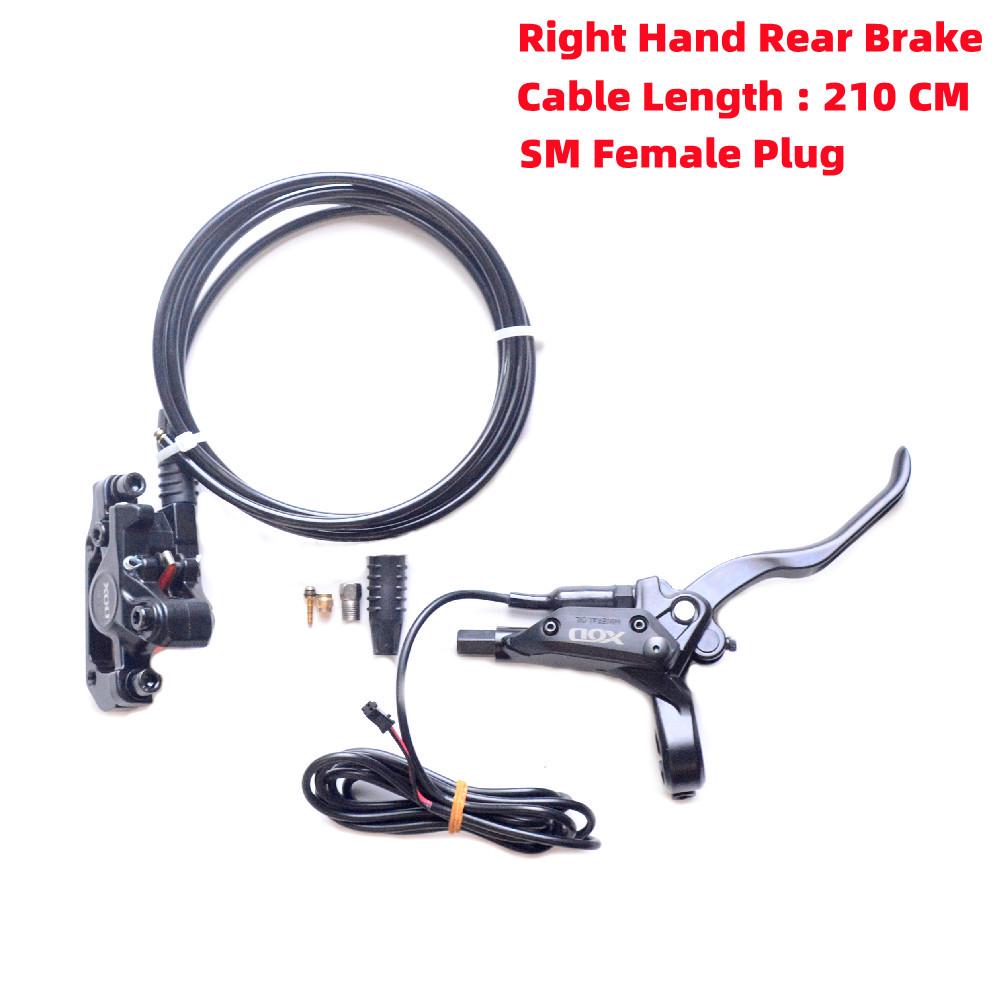 XOD Small Electric Bicycle with Oil Brake and SM Female Plug, Compatible with Split Electric Scooter and Lithium Battery