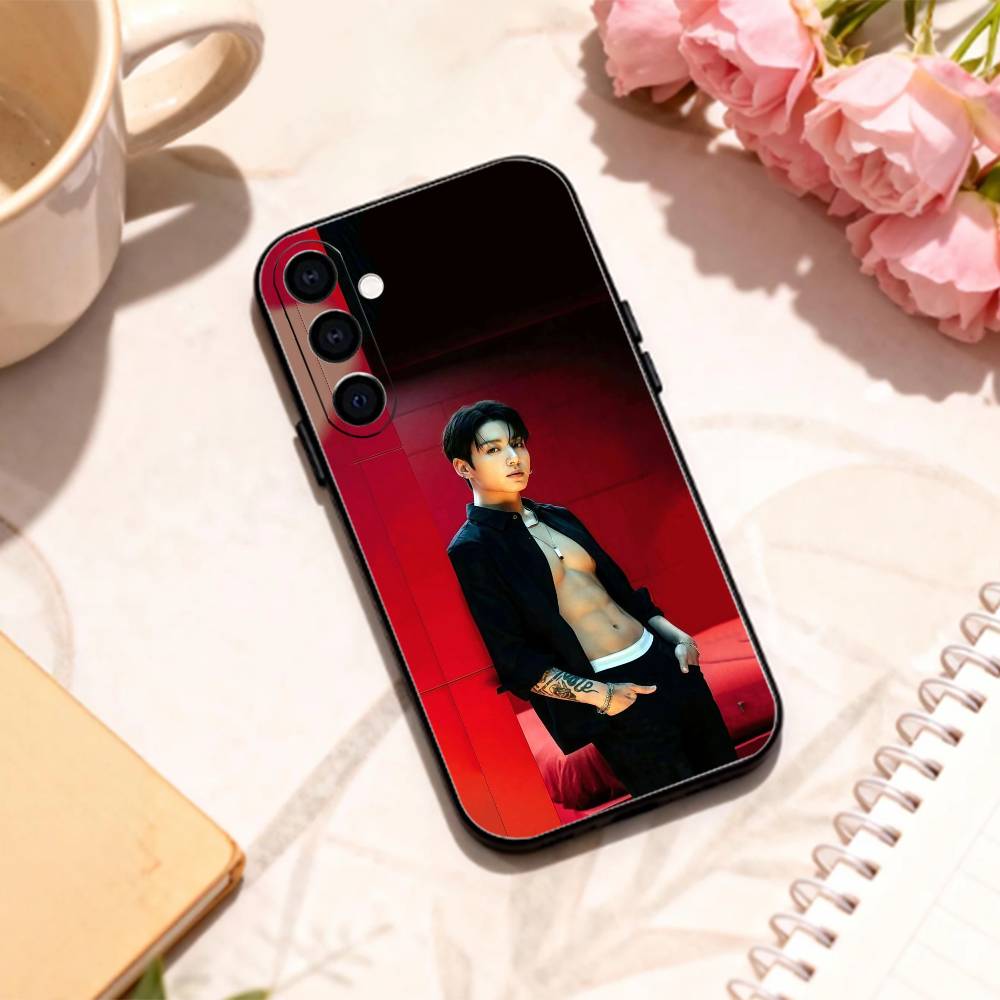 cool K-Kpop J-JungkookS phone Case For Samsung Galaxy A73,A72,A71,A70,A53,A52,A51,Others Soft Black Shell