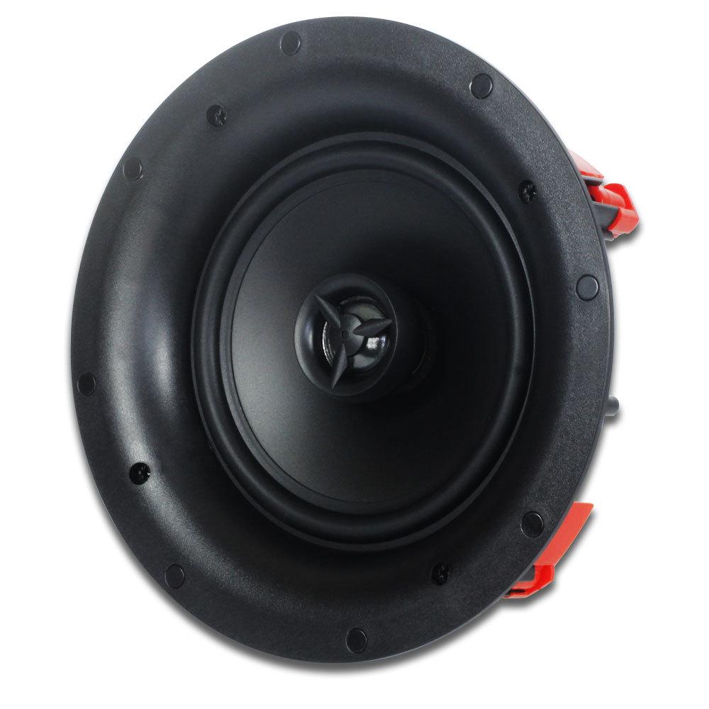 

6.5-inch Flush-Mount Coaxial Ceiling Speaker with Self-Suction Mesh Cover for Home Theater