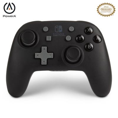 Nintendo-lizenziert PowerA Nano Enhanced Wireless Controller für Nintendo Switch Kleiner als Standardprodukt Produkt - Schwarz, Größe, 2 Jahre Garantie,