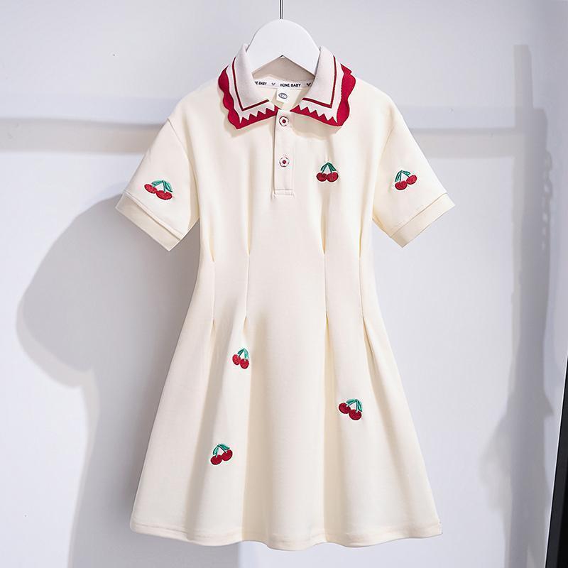 Girls Summer Stylish Polo Dress Casual and Fashionable for Kids