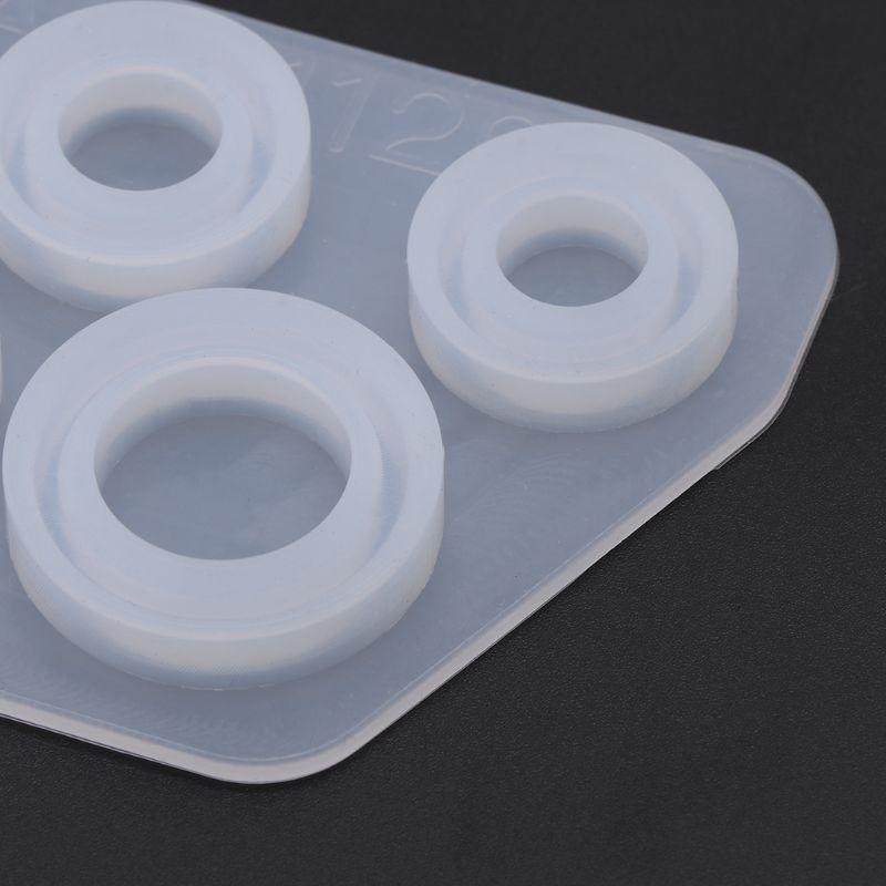 Flat Rings Mold Collection Handmade Making Ring Jewelry Silicone Mold Crystal Epoxy Mould Jewelry Making Tool