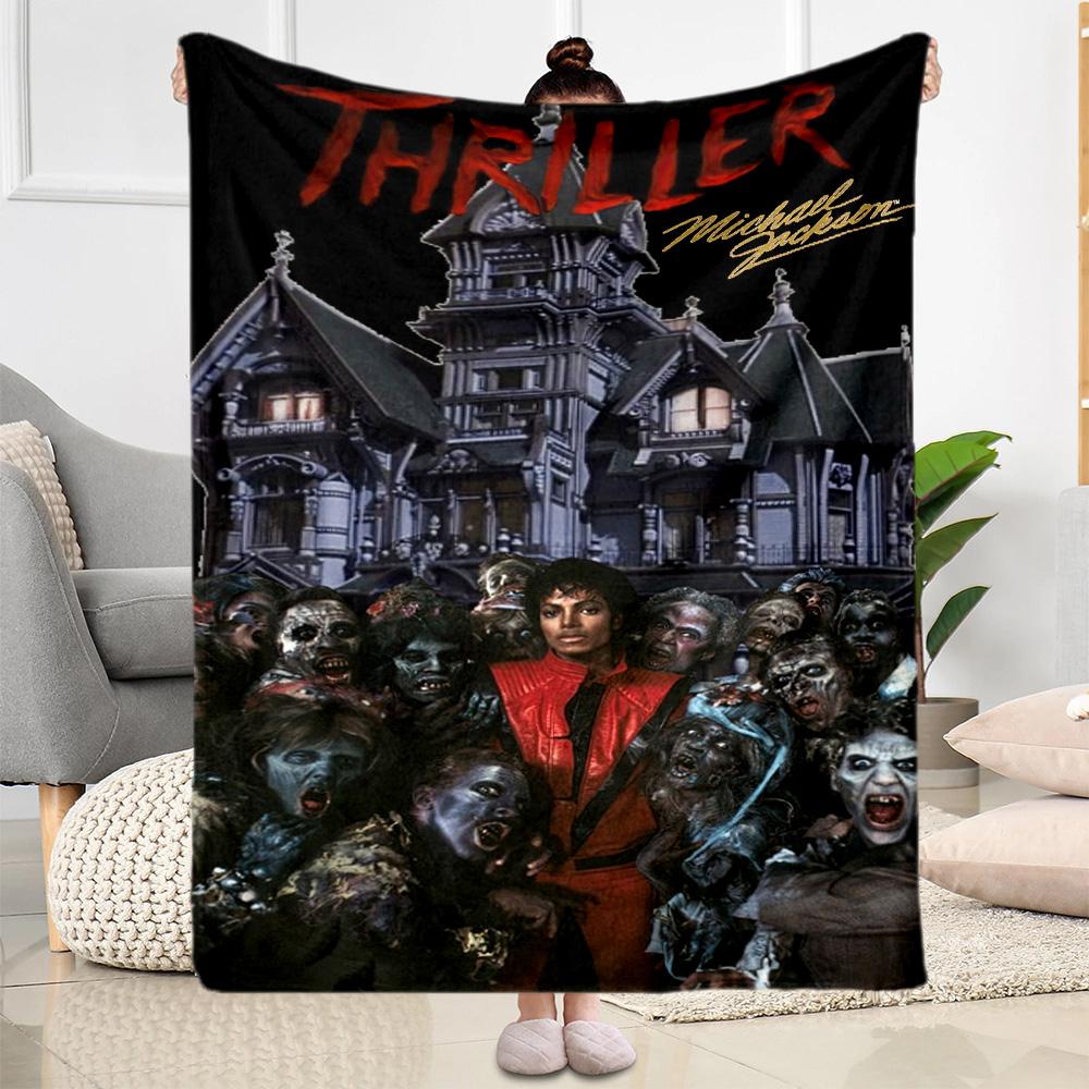 Michael Jackson 125 Blanket Durable Comfort Suitable for Picnics Bedding Office Chair All-Season Use Digital Print Birthday Christmas Gift Blanket