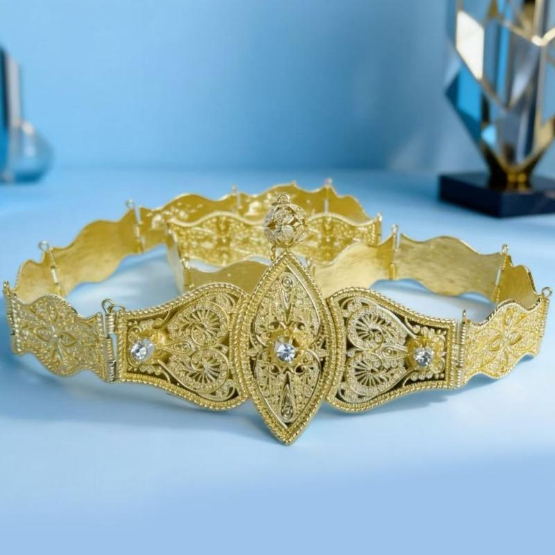 Traditional Caucasian Ethnic Belt Zinc Alloyed Retro Design Waist Sash For Men Women And Kids Fashion Accessory