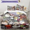 3pcs Duvet Cover Set (1*Duvet Cover + 2*Pillowcase, Without Core), The Nightmare Before Christmas Print Soft All‑Season Bedding Set, Home Bedroom Deco
