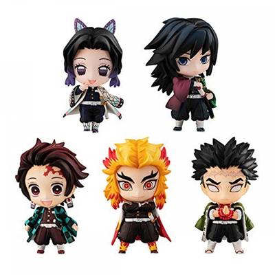 Uccisore di demoni: Kimetsu no Yaiba Tanjiro e i pilastri Mascotte Set A Circa. Figura completa dipinta da 50 mm