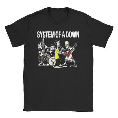 System Of A Down Art T Shirt Men Womens 100 Cotton Hipster TShirts Crewneck Punk Rock Band Tee Shirt Short Sleeve Clothing