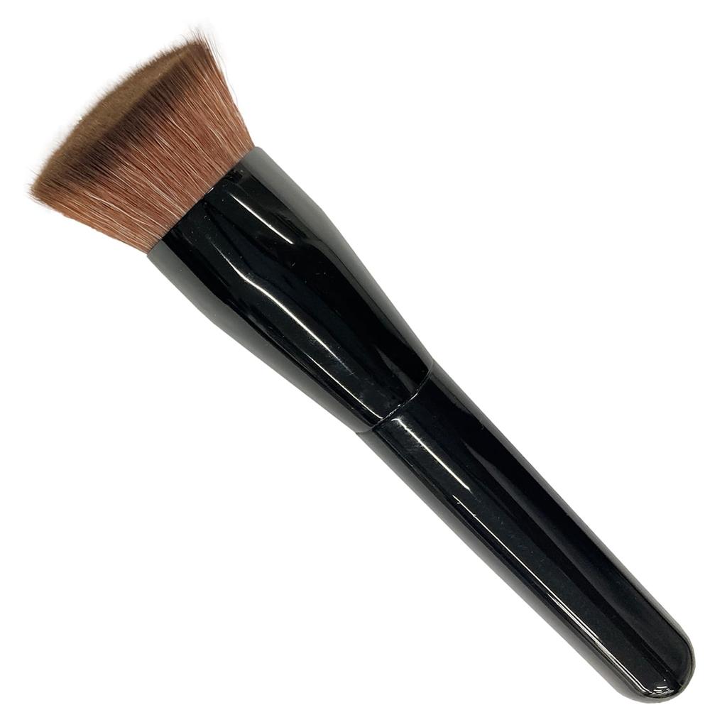 Shishida Seishindo Make-up Pinsel Foundation Pinsel Groß Diagonal Flach Typ Hergestellt in Japan Schwarz x 3 x cm Ca.. 12.5 2.3 LQ-04