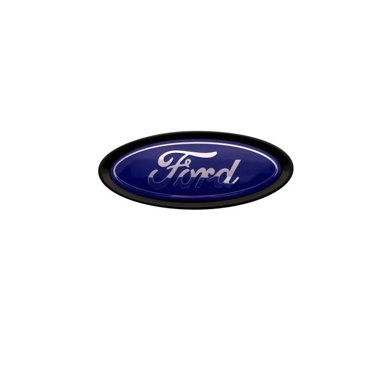 9.5cm 2Pins Auto Front Hood Emblem Rear Trunk Badge Decal Sticker For Ford Focus Mk2 Mk3 Fiesta Mk7 Ranger Mondeo Mk4 S-MAX Kuga