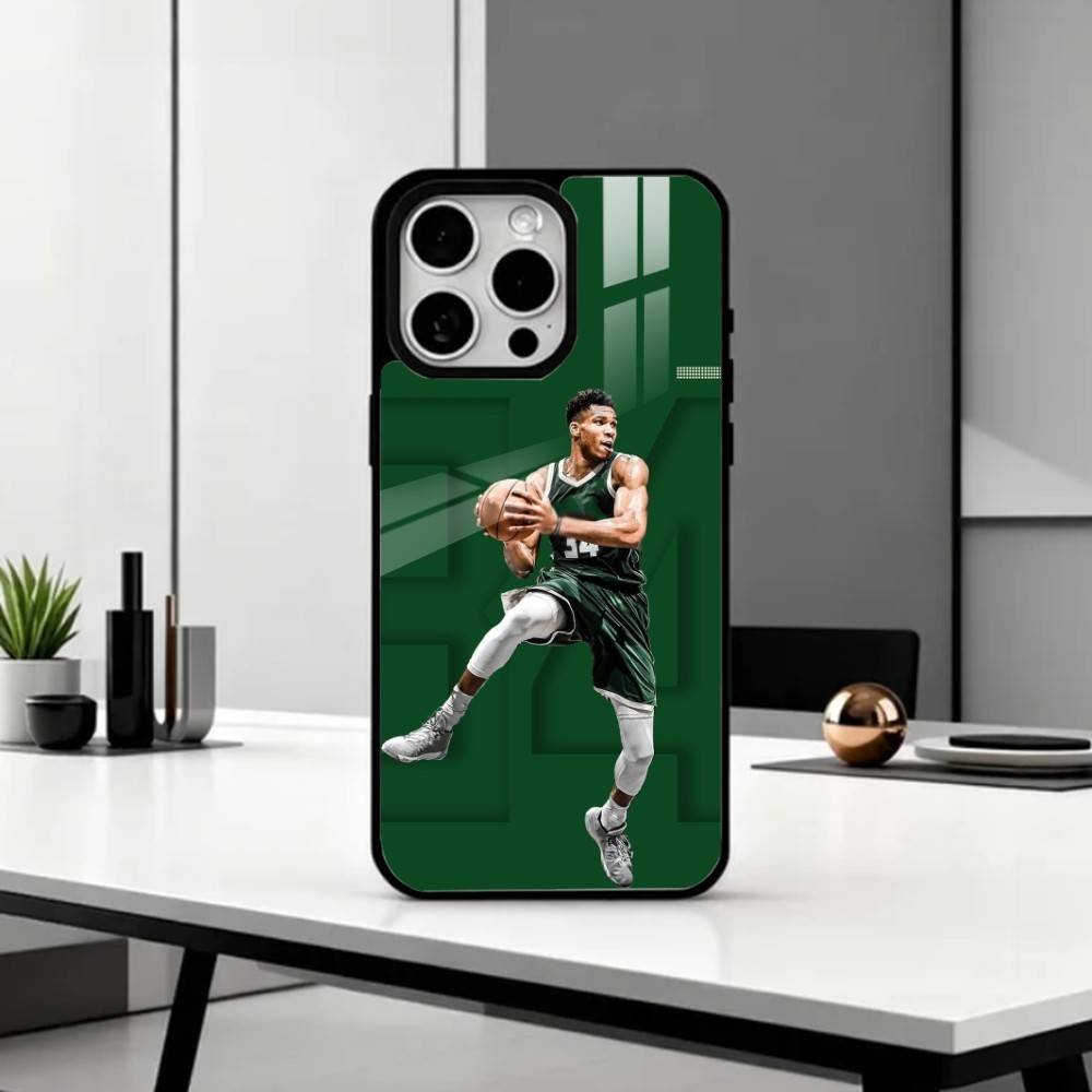 

Giannis Antetokounmpo 34 Phone Case For iPhone17,16,15,14,13,12,11 Plus,Pro Max Magnetic For Magsafe Wireless Charging iPhone17