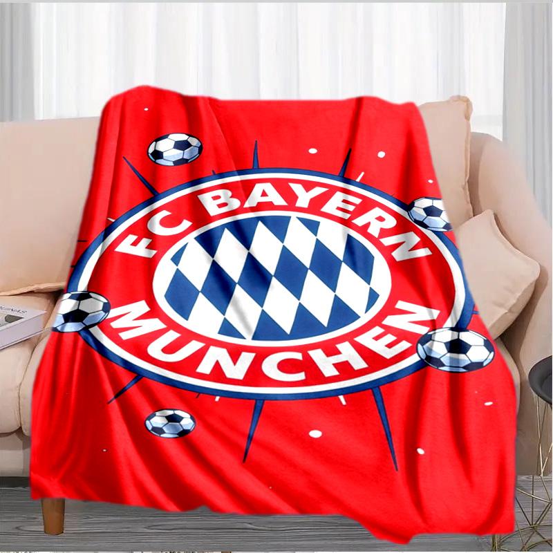 Munich FC Artwork Printed Throws Blanket Soft Flannel Blankets for Couch Bed Gifts for Men Women Picnic Blanket Christmas Gifts