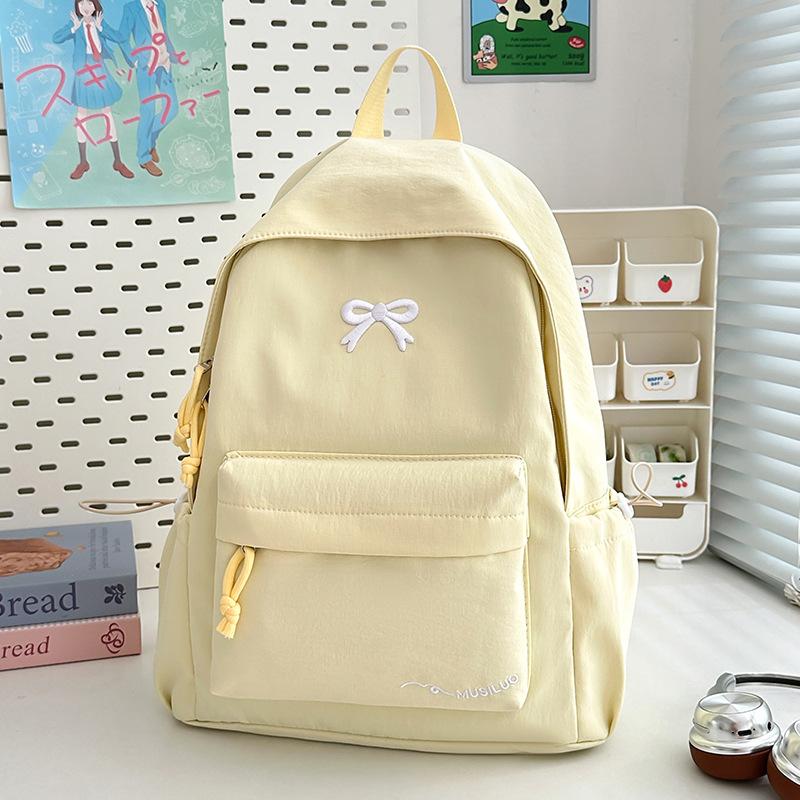 School Bag Female, Versatile and Simple Ins Korean Version Backpack Japanese High Value Small Fresh Backpack Student School Bag