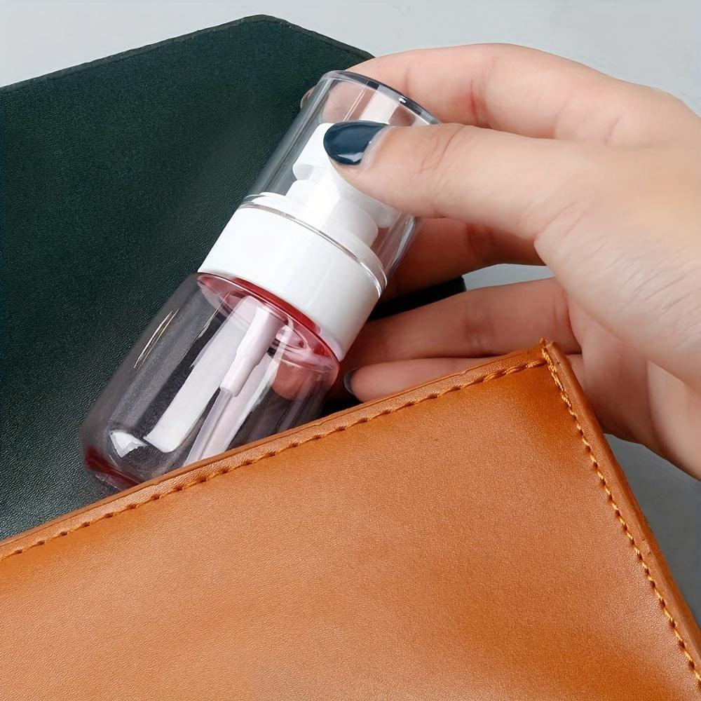 Portable Fine Mist Spray Bottle 30ml/60ml, Travel Size Clear Perfume&Lotion Dispenser-Hypoallergenic with Pump Refillable Bottle